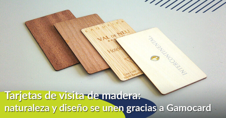 tarjetas de visita de madera