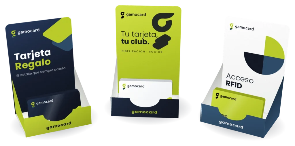 gamocard expositor tarjetas